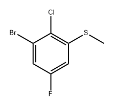 (3-Bromo-2-chloro-5-fluorophenyl)(methyl)sulfane Structure