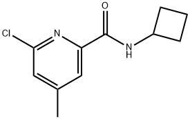 6-Chloro-N-cyclobutyl-4-methyl-2-pyridinecarboxamide Structure