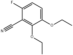 2,3-Diethoxy-6-fluorobenzonitrile Structure