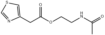 2-(Acetylamino)ethyl 4-thiazoleacetate Structure