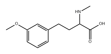 Benzenebutanoic acid, 3-methoxy-α-(methylamino)- Structure