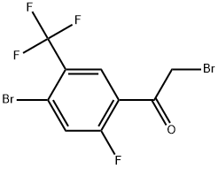 2-Bromo-1-[4-bromo-2-fluoro-5-(trifluoromethyl)phenyl]ethanone Structure