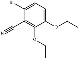 6-Bromo-2,3-diethoxybenzonitrile Structure