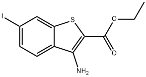 ethyl 3-amino-6-iodobenzo[b]thiophene-2-carboxylate Structure