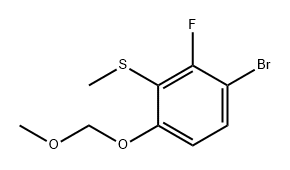 (3-Bromo-2-fluoro-6-(methoxymethoxy)phenyl)(methyl)sulfane Structure