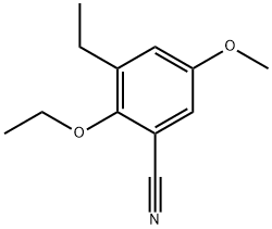 2-Ethoxy-3-ethyl-5-methoxybenzonitrile 구조식 이미지