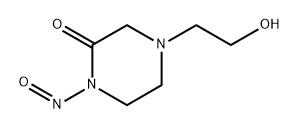 N-Nitroso-4-(2-hydroxyethyl)-piperazin-2-one 구조식 이미지