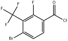 4-Bromo-2-fluoro-3-(trifluoromethyl)benzoyl chloride Structure