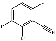 2-Bromo-6-chloro-3-iodobenzonitrile Structure