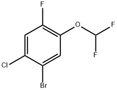 1-bromo-2-chloro-5-(difluoromethoxy)-4-fluorobenzene Structure