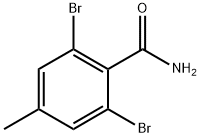 2,6-dibromo-4-methylbenzamide Structure