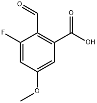 3-fluoro-2-formyl-5-methoxybenzoic acid Structure