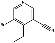 5-Bromo-4-ethyl-3-pyridinecarbonitrile 구조식 이미지