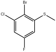 2-Bromo-1-chloro-5-fluoro-3-(methylthio)benzene Structure