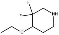 Piperidine, 4-ethoxy-3,3-difluoro- Structure