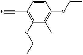 2,4-Diethoxy-3-methylbenzonitrile Structure