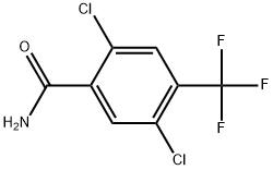 2,5-Dichloro-4-(trifluoromethyl)benzamide Structure