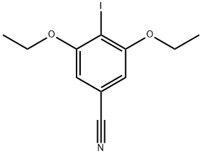 3,5-Diethoxy-4-iodobenzonitrile Structure