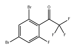 1-(2,4-Dibromo-6-fluorophenyl)-2,2,2-trifluoroethanone Structure