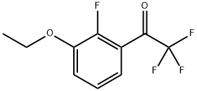 1-(3-Ethoxy-2-fluorophenyl)-2,2,2-trifluoroethanone Structure