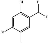 1-bromo-5-chloro-4-(difluoromethyl)-2-methylbenzene Structure