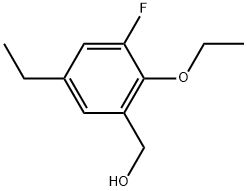 2-Ethoxy-5-ethyl-3-fluorobenzenemethanol Structure