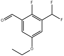 3-(difluoromethyl)-5-ethoxy-2-fluorobenzaldehyde Structure