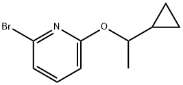 2-bromo-6-(1-cyclopropylethoxy)pyridine Structure