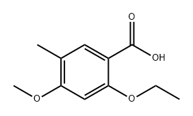 2-Ethoxy-4-methoxy-5-methylbenzoic acid Structure