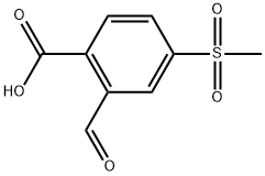 2-Formyl-4-(methylsulfonyl)benzoic acid Structure