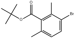 1,1-Dimethylethyl 3-bromo-2,6-dimethylbenzoate Structure