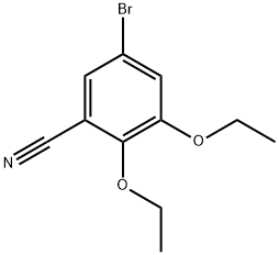 5-Bromo-2,3-diethoxybenzonitrile Structure