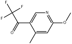 2,2,2-Trifluoro-1-(6-methoxy-4-methylpyridin-3-yl)ethanone Structure