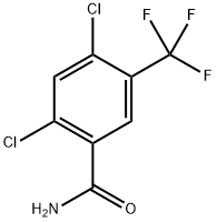 2,4-dichloro-5-(trifluoromethyl)benzamide Structure