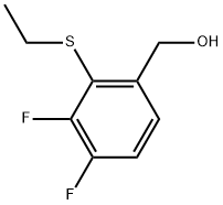 2-(Ethylthio)-3,4-difluorobenzenemethanol Structure