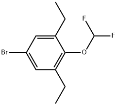 5-Bromo-2-(difluoromethoxy)-1,3-diethylbenzene Structure