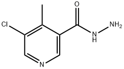 5-Chloro-4-methyl-3-pyridinecarboxylic acid hydrazide Structure