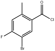 5-bromo-4-fluoro-2-methylbenzoyl chloride Structure