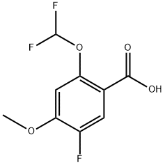 2-(difluoromethoxy)-5-fluoro-4-methoxybenzoic acid Structure