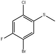 (5-bromo-2-chloro-4-fluorophenyl)(methyl)sulfane Structure