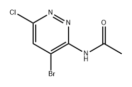 N-(4-bromo-6-chloropyridazin-3-yl)acetamide Structure