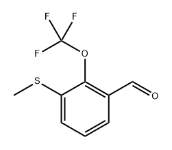 3-(methylthio)-2-(trifluoromethoxy)benzaldehyde Structure