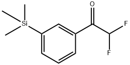 2,2-Difluoro-1-(3-(trimethylsilyl)phenyl)ethanone Structure