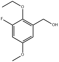 (2-ethoxy-3-fluoro-5-methoxyphenyl)methanol 구조식 이미지