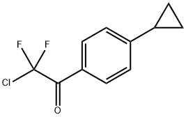 2-chloro-1-(4-cyclopropylphenyl)-2,2-difluoroethanone Structure