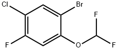 1-bromo-5-chloro-2-(difluoromethoxy)-4-fluorobenzene Structure