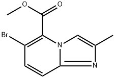 methyl 6-bromo-2-methylimidazo[1,2-a]pyridine-5-carboxylate Structure