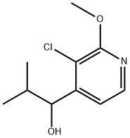 1-(3-chloro-2-methoxypyridin-4-yl)-2-methylpropan-1-ol Structure