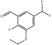 5-(difluoromethyl)-3-ethoxy-2-fluorobenzaldehyde Structure