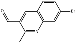 7-bromo-2-methylquinoline-3-carbaldehyde 구조식 이미지